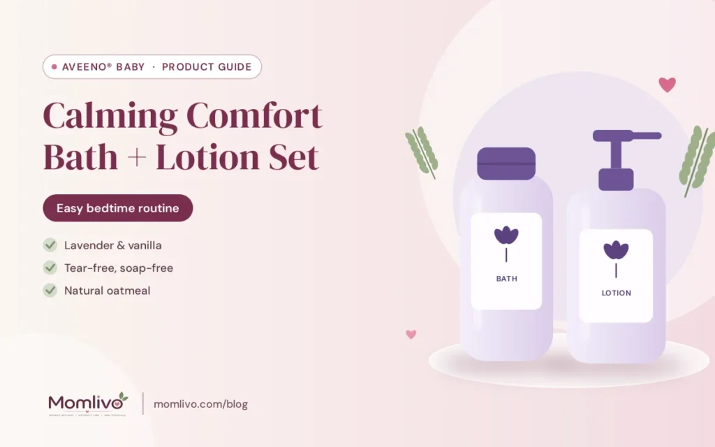 Aveeno Baby Calming Comfort Bath + Lotion Set guide