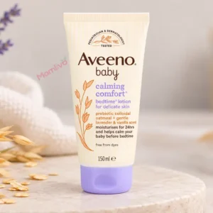 Aveeno Baby Calming Comfort bedtime lotion 150ml tube with lavender and vanilla scent