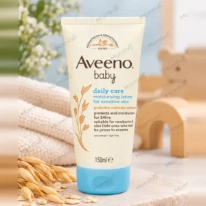 Aveeno Baby Daily Care Moisturising Lotion 150ml tube with prebiotic colloidal oatmeal