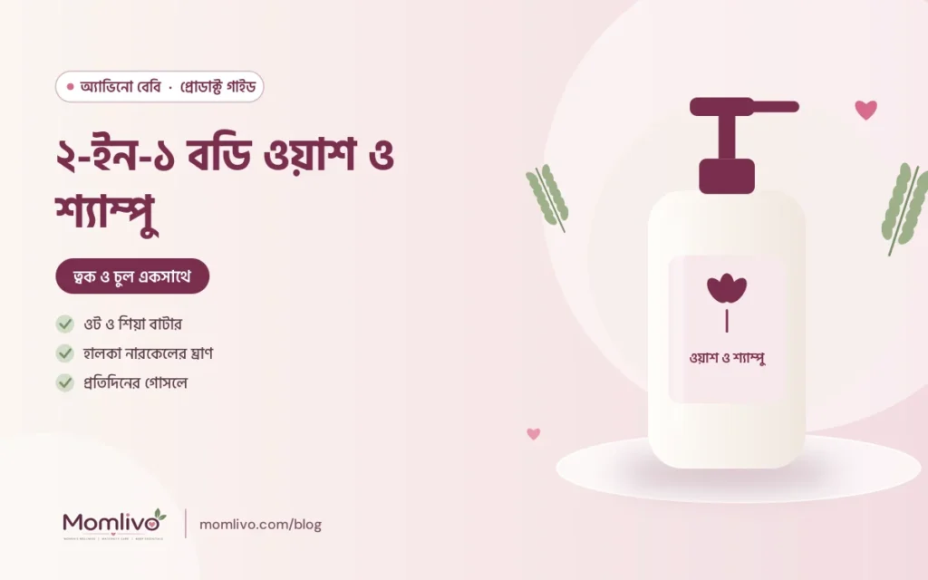 ২-ইন-১ বডি ওয়াশ ও শ্যাম্পু — Aveeno Baby গাইড