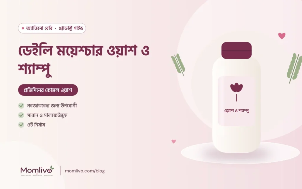 ডেইলি ময়েশ্চার ওয়াশ ও শ্যাম্পু — Aveeno Baby গাইড