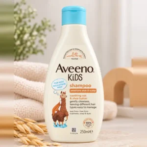 Aveeno Kids Shampoo 250ml for sensitive skin and scalp with oat and shea butter