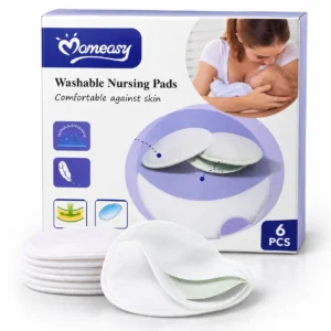Momeasy washable reusable breast pads, pack of 6